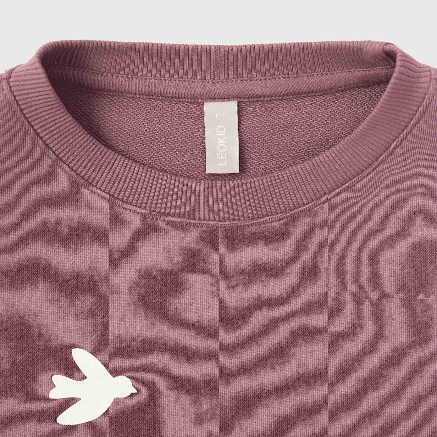 Трикотажный свитшот Leokid Ozzie (Plum pink)