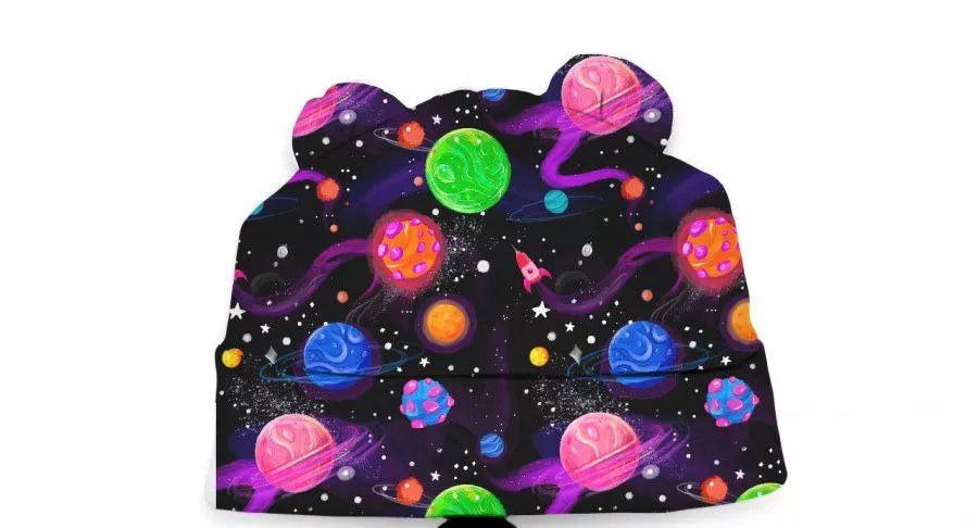 Шапочка для малыша, унисекс,черная, Galaxy H002